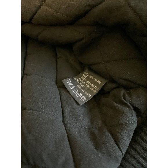 ALPHA INDUSTRIES Faux Fur Trim Hoodie Bomber Jacket sz. Small - Picture 9 of 10